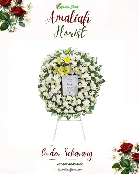 Krans Bunga Duka Karang Asem